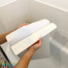 Non Slip Adhesive Bath & Shower Mat - 16"x34"(White) - Slips Away - -