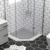 Non-Slip Anti-Mold Square Shower Mat - 53 x 53cm - Ideal for Interior Showers - Slips Away - B09NM899X4 -