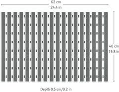 Non Slip, Anti Mould Fast Drying Bathroom Floor Mat, 62x40cm - Slips Away - B08HYTMJJ5 -