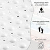 Non-Slip Bath Mat: 100x40cm, Easy to Clean, Comfortable, with Draining Holes, Modern Design - Slips Away - B08NWN37P7 -