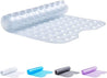 Non-Slip Bath Mat with Suction Cups | Clear 100X40Cm/40X16In Extra Long Bathtub Mats | Anti-Mould, Machine-Washable, Latex-Free | Shower Mat Ideal for Elderly & Children - Slips Away - ea30ed83-9d85-463a-9e7d-4fe0edcd3aac -