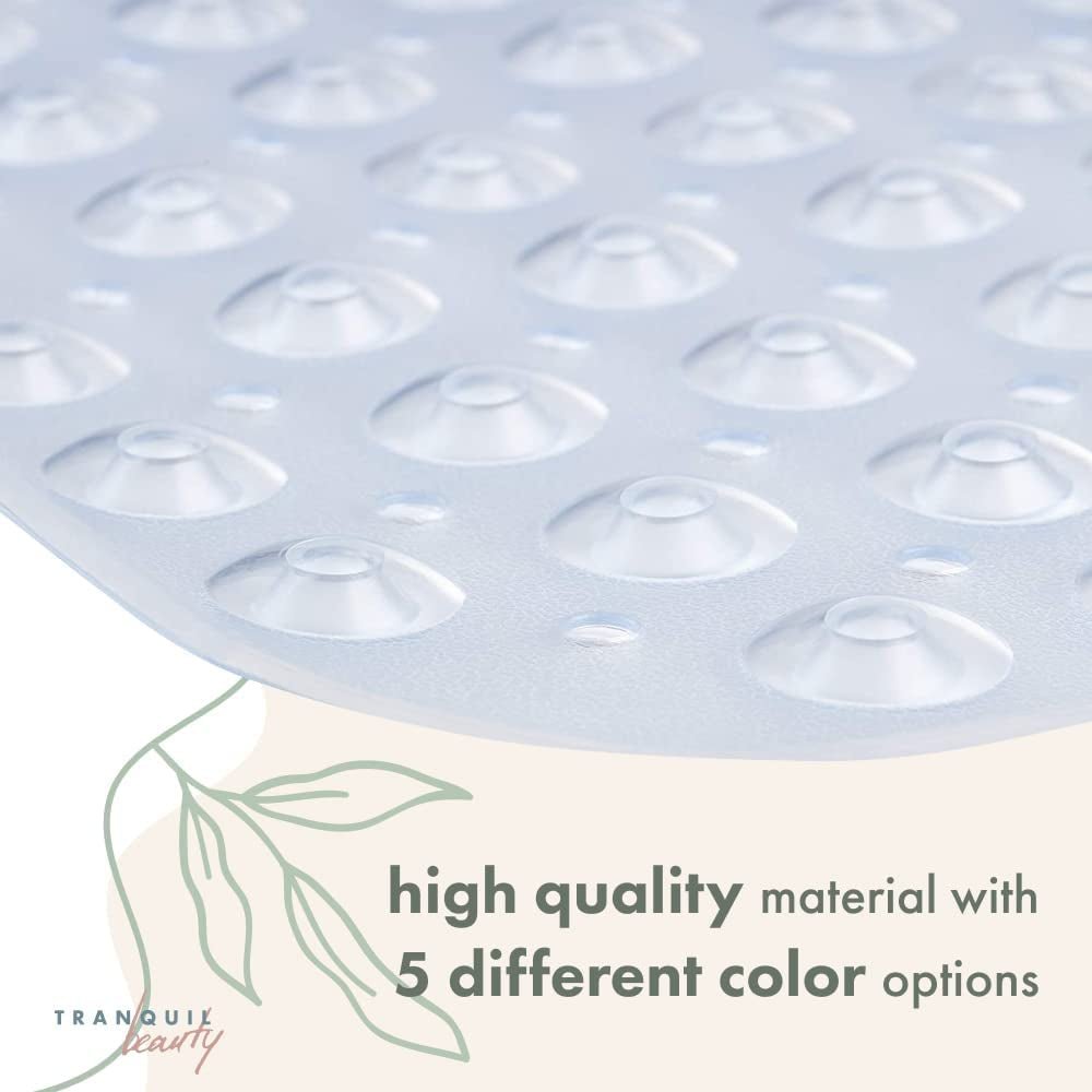 Non-Slip Bath Mat with Suction Cups | Clear 100X40Cm/40X16In Extra Long Bathtub Mats | Anti-Mould, Machine-Washable, Latex-Free | Shower Mat Ideal for Elderly & Children - Slips Away - ea30ed83-9d85-463a-9e7d-4fe0edcd3aac -