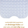 Non-Slip Bath Mat with Suction Cups | Clear 100X40Cm/40X16In Extra Long Bathtub Mats | Anti-Mould, Machine-Washable, Latex-Free | Shower Mat Ideal for Elderly & Children - Slips Away - ea30ed83-9d85-463a-9e7d-4fe0edcd3aac -