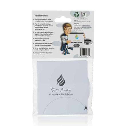Non Slip Bath & Shower Stickers – 10x Large Clear Discs - Slips Away - SA005 -