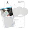 Non Slip Bath & Shower Stickers – 10x Large White Discs - Slips Away - SA006 -