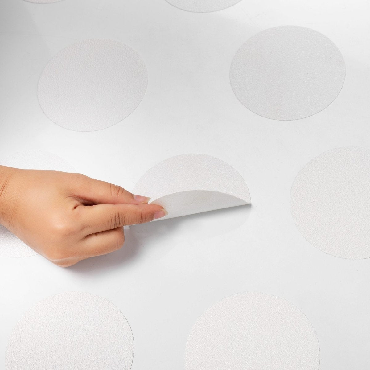 Non Slip Bath & Shower Stickers – 10x Large White Discs - Slips Away - SA006 -