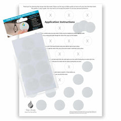 Non Slip Bath & Shower Stickers – 56x Clear Discs - Slips Away - SA003 -