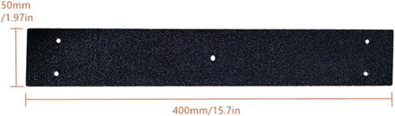 Non-Slip Decking Strips - 5 Pcs (50mm x 400mm) | Stainless Steel + Quartz Grit - Slips Away - B07ZNJBFQX -