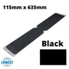 Non Slip Decking Strips Aluminium Screw Down Plates - Slips Away - Decking plate 115mm x 635mm black -