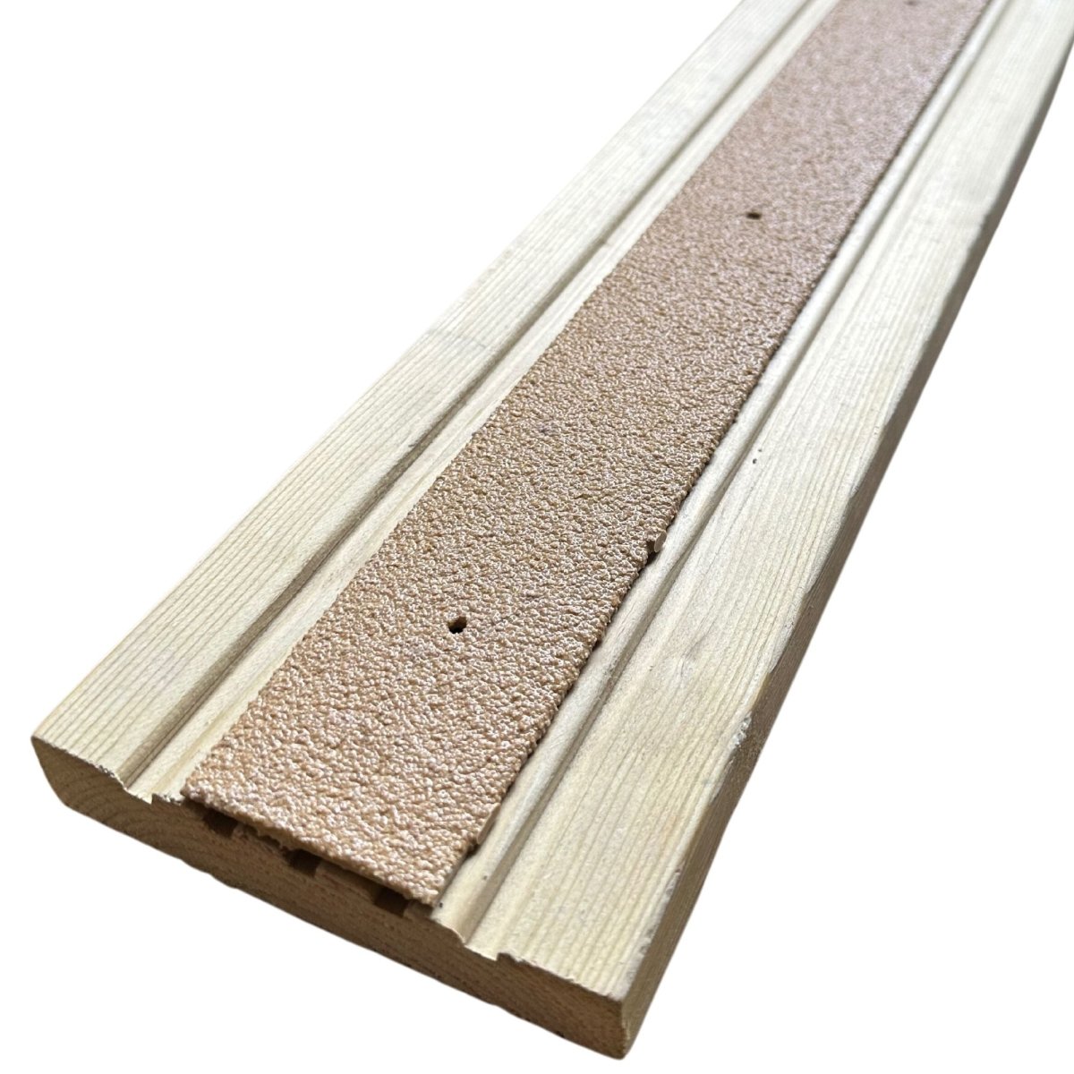 Non Slip Decking Strips GRP Heavy Duty Pro Grade 50mm - BEIGE - Slips Away - Decking strips - decking strip beige 600mm x 50mm -