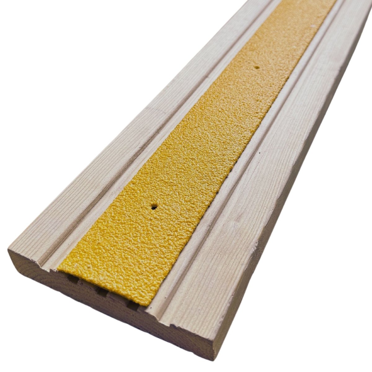 Non Slip Decking Strips GRP Heavy Duty Pro Grade 50mm - YELLOW - Slips Away - Decking strips - decking strip 600mm x 50mm yellow -