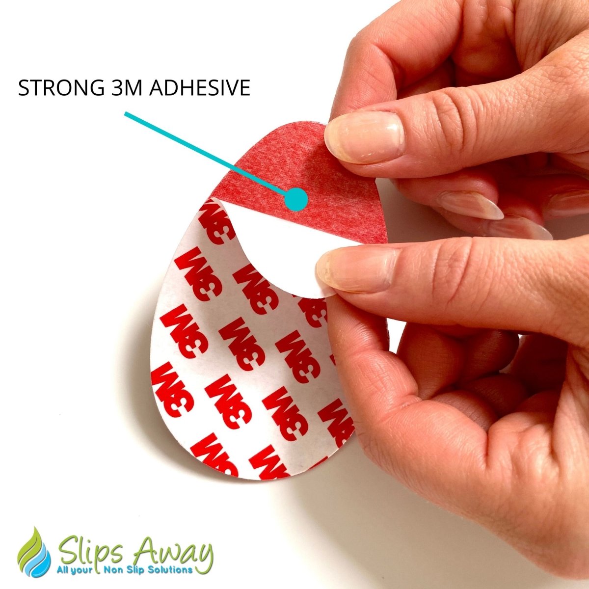 Non Slip Shoe Grip Pads 6x Pairs - Red - Slips Away - SA041 -