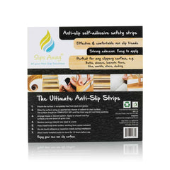 Non Slip Strips for Stairs - Black 64cm x 3 cm (16x pack) - Slips Away - SA026 -