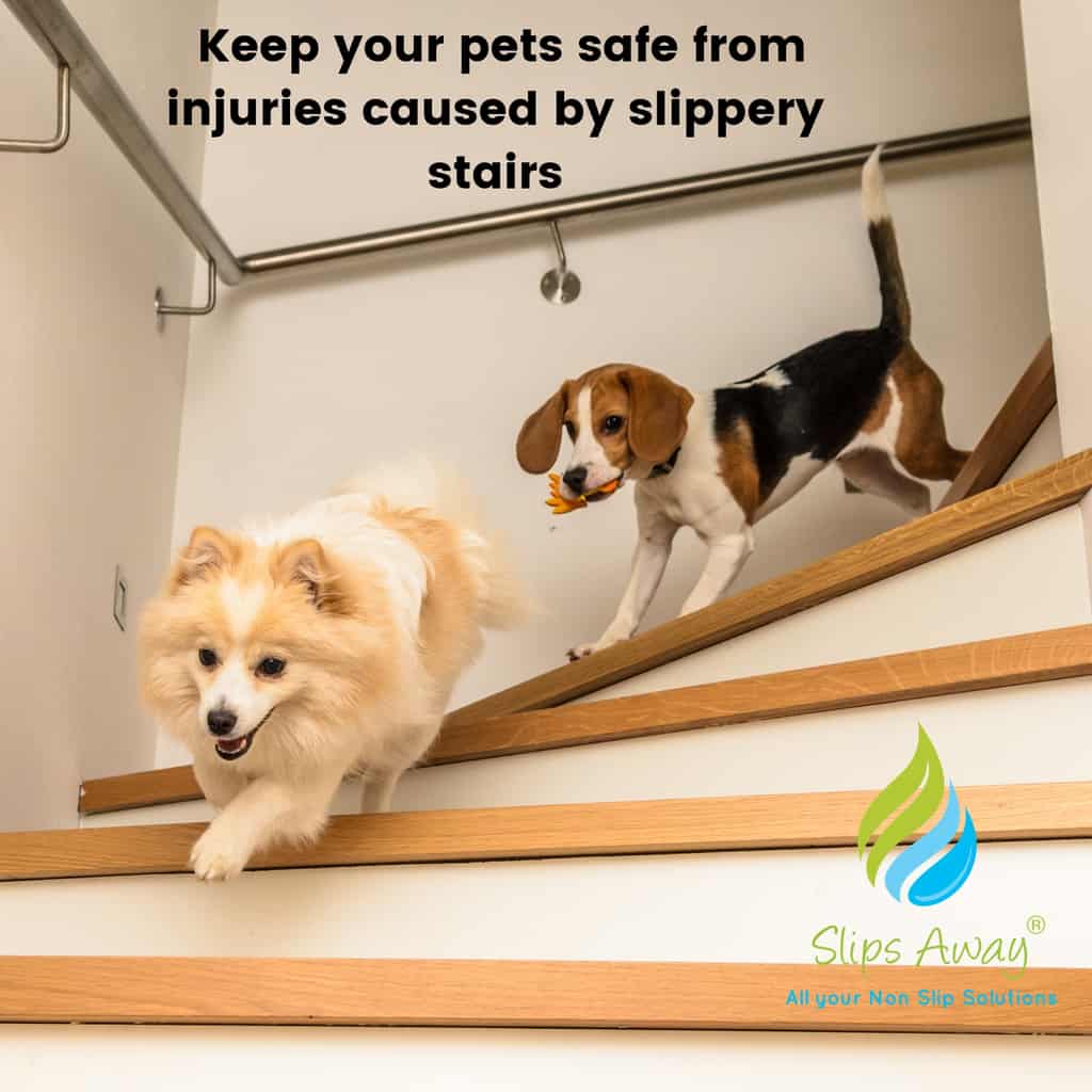 Non Slip Strips for Stairs - Clear 64cm x 3 cm (16x pack) - Slips Away - SA025 -