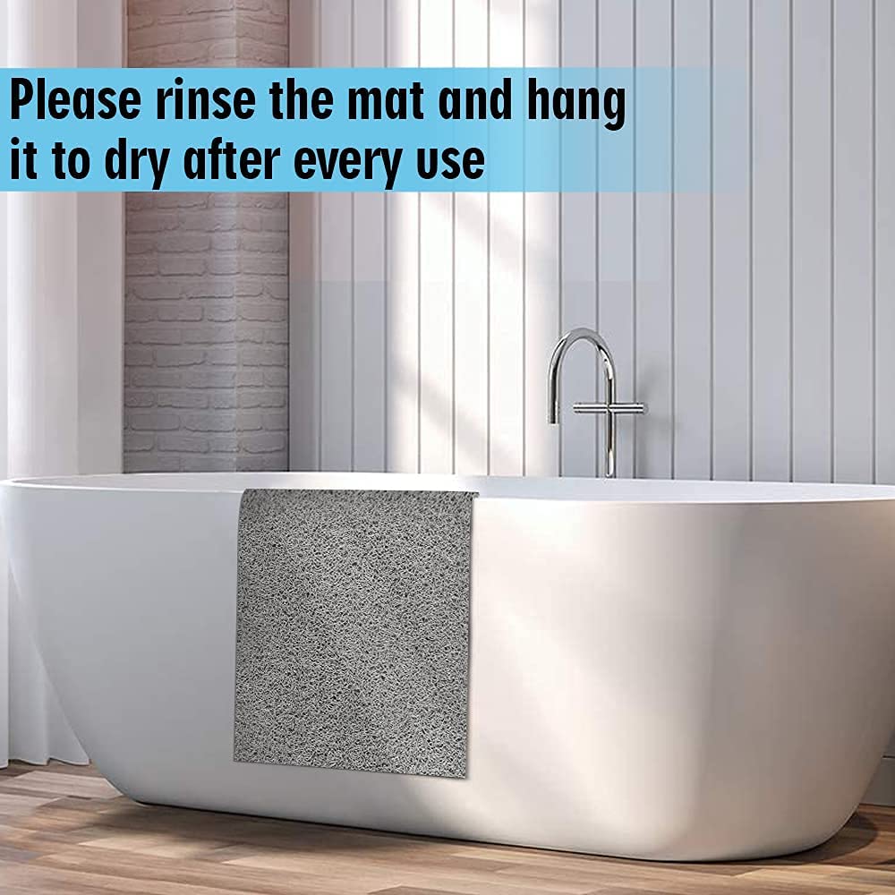 Non Slip Textured Loofah Shower/Bath Mats, Quick Drying, 60*60cm - Slips Away - 01fce118-4ea4-45cc-b82f-689f2f88201c -