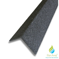 Stair & Step Nosing Cover Anti Slip Treads GRP Heavy Duty for High Traffic Areas - BLACK - Slips Away - Stair nosing - 1x GRP nosing black 500mm -