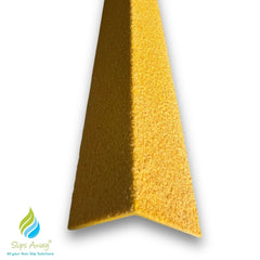 Stair & Step Nosing Cover Anti Slip Treads GRP Heavy Duty for High Traffic Areas - YELLOW - Slips Away - Stair nosing - 1x GRP nosing black 500mm -