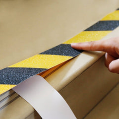 Standard Grade Hazard Warning Yellow Black Anti Slip Tape Roll - Slips Away - SA046, -