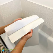 Ultra Thin Non Slip Adhesive Bath Mat FREE Roller Presser Included - Slips Away - SA077. -