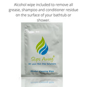 Ultra Thin Non Slip Adhesive Bath Mat FREE Roller Presser Included - Slips Away - SA077. -