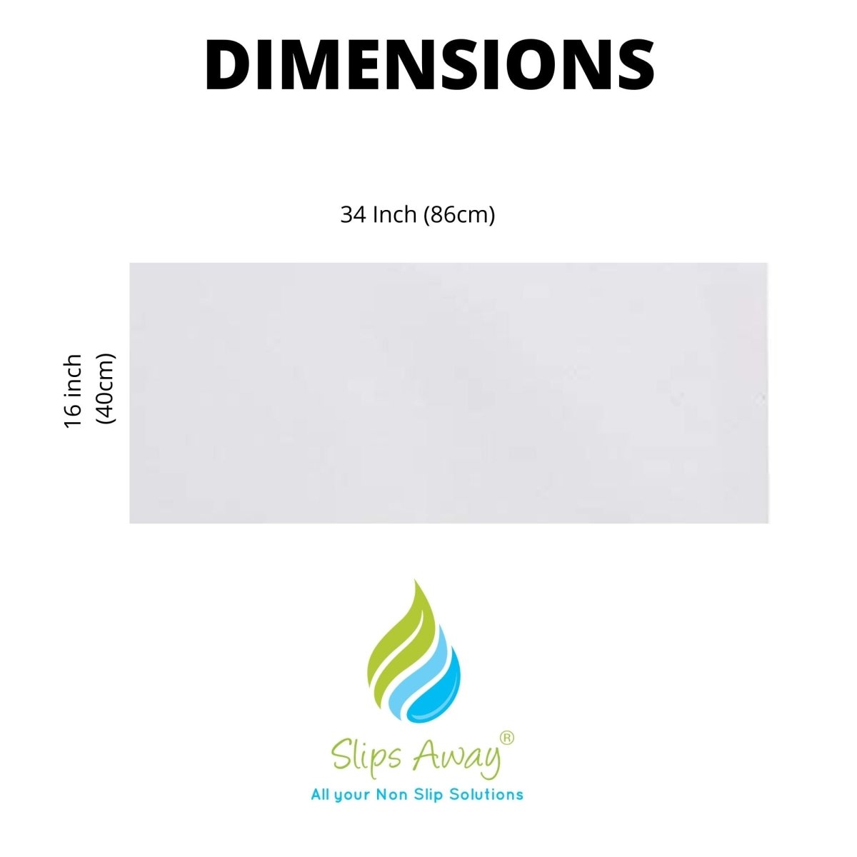 Ultra Thin Non Slip Adhesive Bath Mat FREE Roller Presser Included - Slips Away - SA077. -