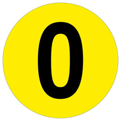 Warehouse Adhesive Number Floor Identification Markers - 190mm - Slips Away - Anti slip tape - H7503 - 0 -