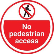Warehouse Floor Graphic Marker Safety Signs -High Visibility - Strong Self Adhesive - Slips Away - Anti slip tape - FLS12 -