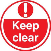 Warehouse Floor Graphic Marker Safety Signs -High Visibility - Strong Self Adhesive - Slips Away - Anti slip tape - FLS17 -
