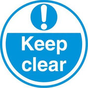 Warehouse Floor Graphic Marker Safety Signs -High Visibility - Strong Self Adhesive - Slips Away - Anti slip tape - FLS18 -