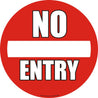 Warehouse Floor Marker Signs - Slips Away - EWM03 - No Entry -