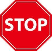 Warehouse Floor Marker Signs - Slips Away - EWM274 - BLACK TRIANGLE WITH '!' -