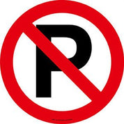 Warehouse Floor Marker Signs - Slips Away - EWM274 - BLACK TRIANGLE WITH '!' -