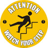 Warehouse Floor Marker Signs - Slips Away - Step - Watch Your Step -