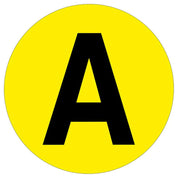 Warehouse Letter Adhesive 190mm Floor Identification Markers - Slips Away - Anti slip tape - H7503 A -