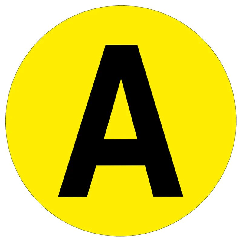 Warehouse Letters Warehouse Letter Adhesive 190mm Floor Identification Markers – Slips Away