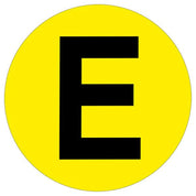 Warehouse Letter Adhesive 190mm Floor Identification Markers - Slips Away - Anti slip tape - H7503 E -