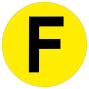 Warehouse Letter Adhesive 190mm Floor Identification Markers - Slips Away - Anti slip tape - H7503 F -