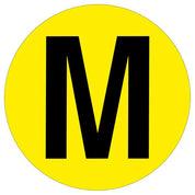 Warehouse Letter Adhesive 190mm Floor Identification Markers - Slips Away - Anti slip tape - H7503 M -