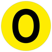 Warehouse Letter Adhesive 190mm Floor Identification Markers - Slips Away - Anti slip tape - H7503 O -