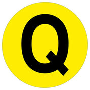Warehouse Letter Adhesive 190mm Floor Identification Markers - Slips Away - Anti slip tape - H7503 Q -