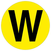 Warehouse Letter Adhesive 190mm Floor Identification Markers - Slips Away - Anti slip tape - H7503 W -