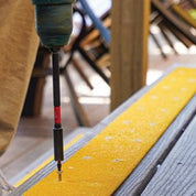 Yellow Extra Wide Anti Slip Decking Strips - Slips Away - wide decking strip yellow 600mm x 90mm -
