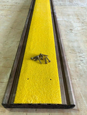 Yellow Extra Wide Anti Slip Decking Strips - Slips Away - wide decking strip yellow 600mm x 90mm -
