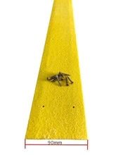 Yellow Extra Wide Anti Slip Decking Strips - Slips Away - wide decking strip yellow 600mm x 90mm -