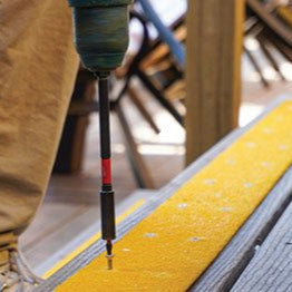 Yellow Non Slip Decking Strips - Slips Away - decking strip 600mm x 50mm yellow -