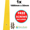 Yellow Non Slip Decking Strips - Slips Away - decking strip yellow 1000mm x 50mm -
